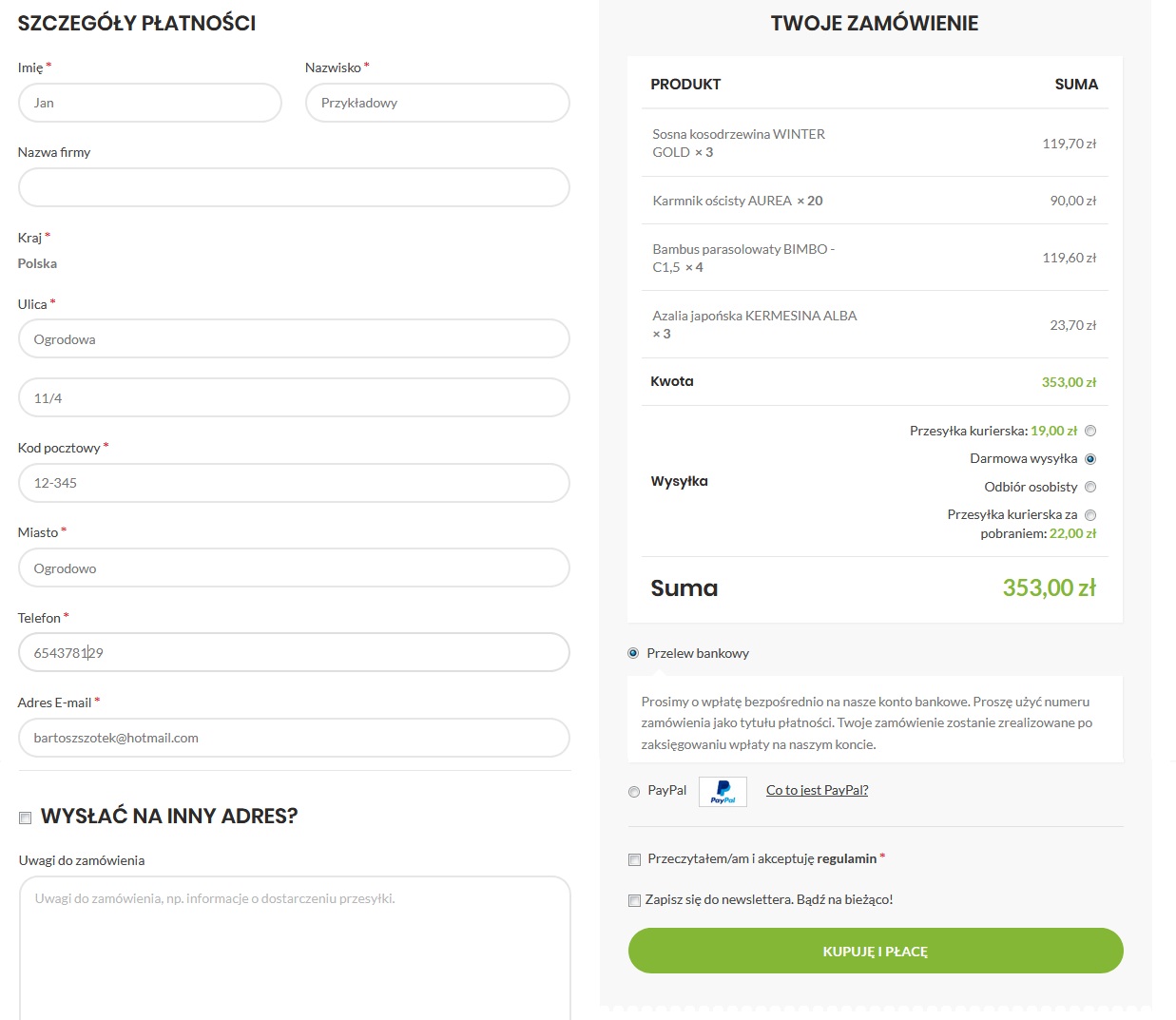 internetowy sklep ogrodniczy